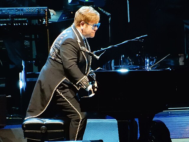 Elton John During His Farewell Yellow Brick Road World Tour