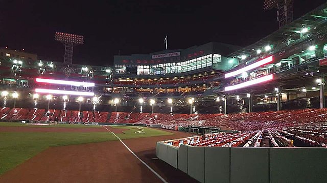 Fenway Park at nigh