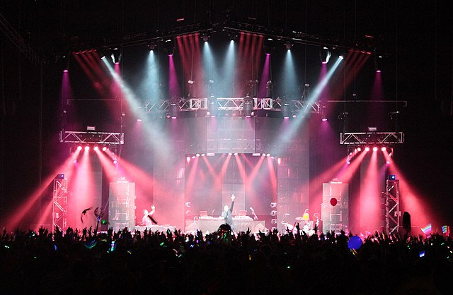 Bridgestone Arena with a live concert performance