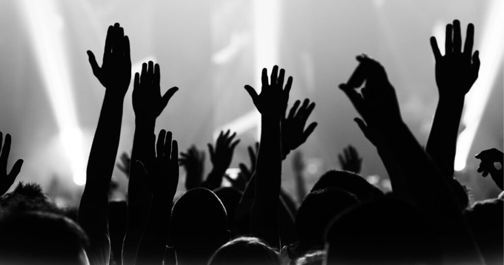 Audience watching live concert