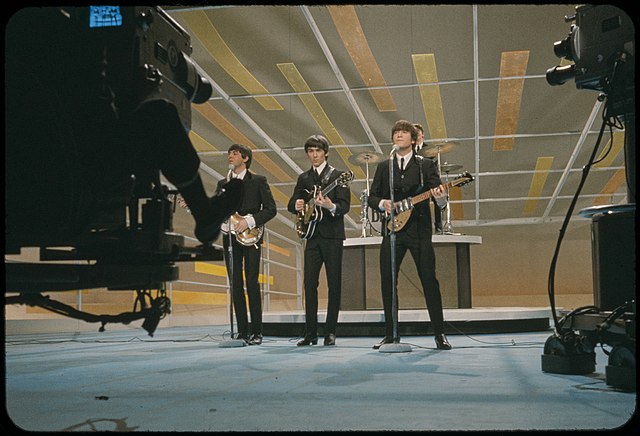 The Beatles singing their Debu Album at the Ed Sullivan Show