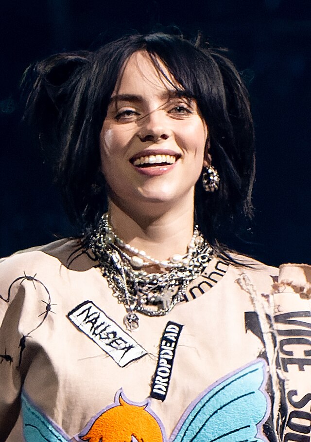 Billie Eilish as one of the popular music artists in the US